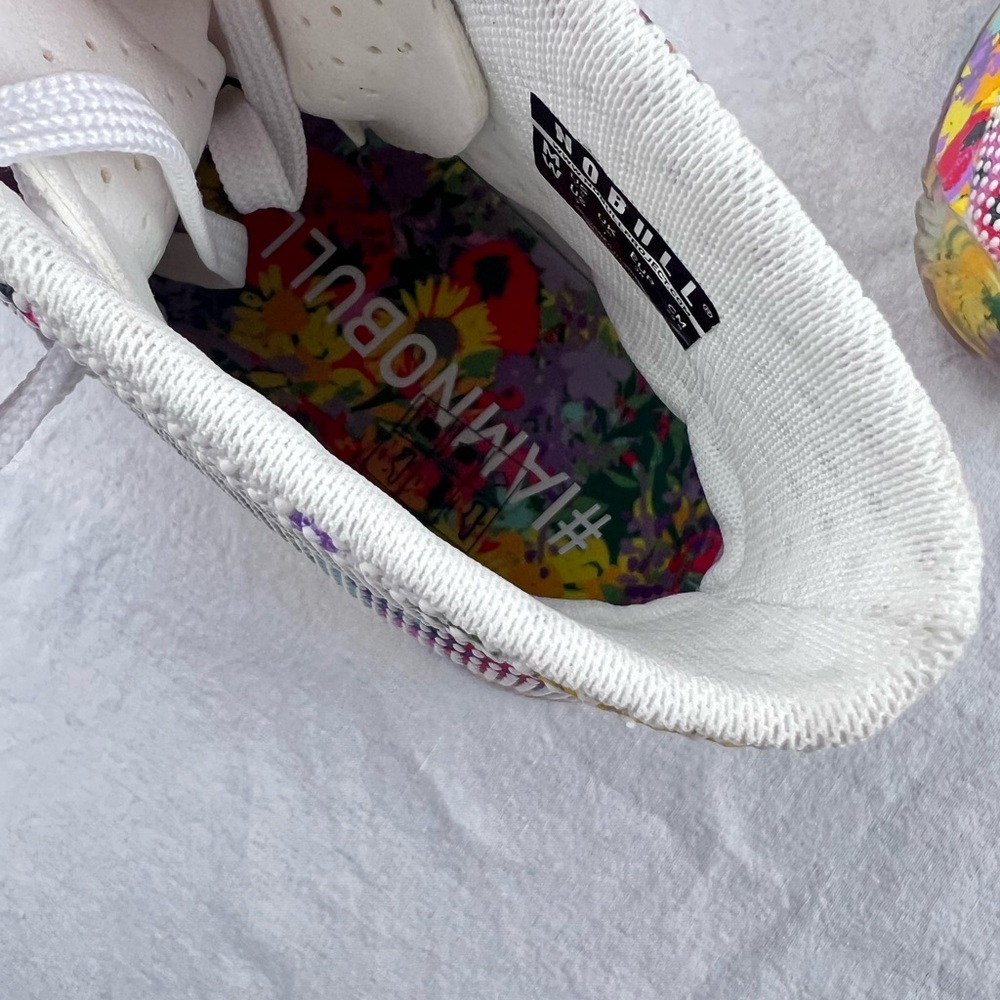 NoBull Women's Super Fabric Floral High Top Sz 7 + Floral Laces Sneaker Trainers - Picture 9 of 13
